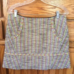 MAJE tweed a-line SKIRT multi FR 40 US 8